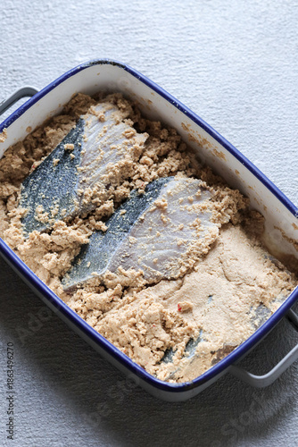 ブリのぬか床づけ