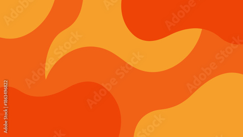 Vibrant orange and yellow abstract flame-like shapes background texture.