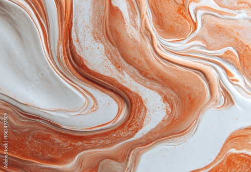 Abstract fluid acrylic painting