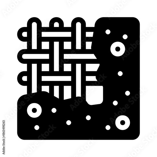 Reinforced concrete wall reinforced for construction, engineering, infrastructure, architecture projects. Strong, durable, modern building material for design inspiration.
