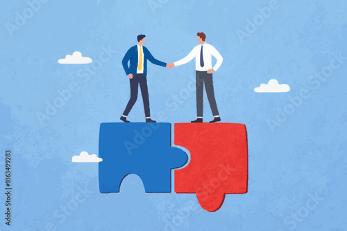 Business Teamwork Connection
