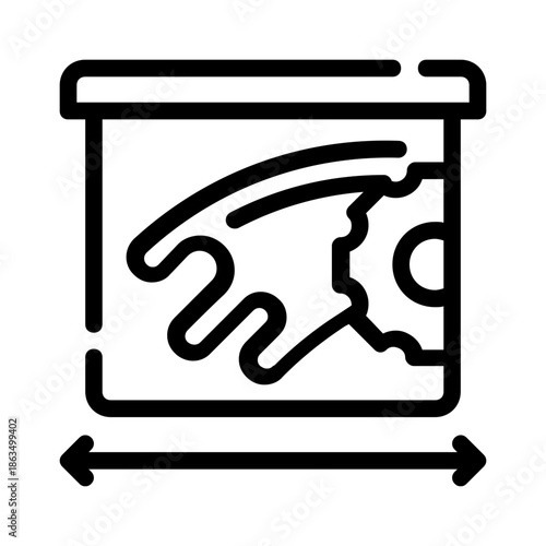Gear box and frame arrows in movement, perfect for presentations, infographics, and technical designs. Engineering concepts shown with visual elements.
