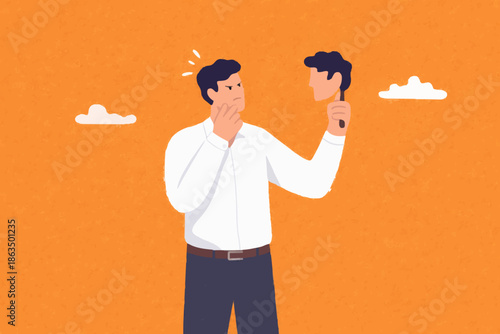 Person Thinking About Self