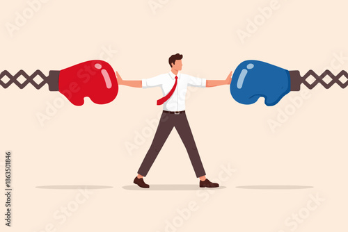 Business Conflict Illustration