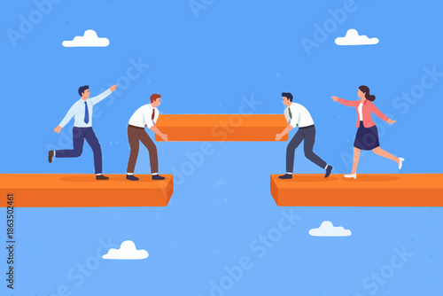 Teamwork and Connection Concept