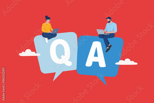 People with Questions Answers