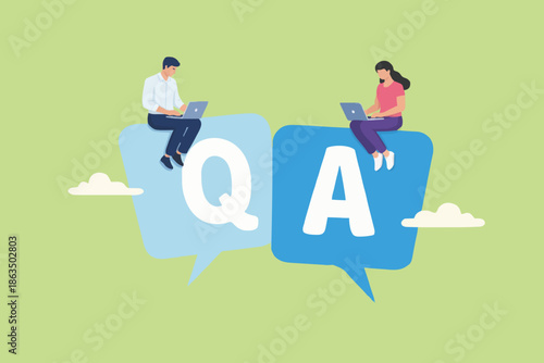 People with Questions Answers