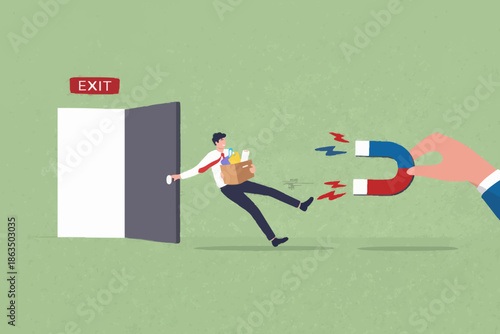 Leaving Job Concept Illustration