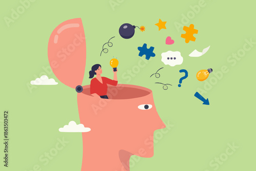 Open Mind Concept Illustration