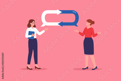 People Talking and Sharing Ideas