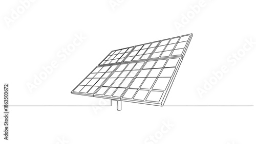Solar panel installation on ground