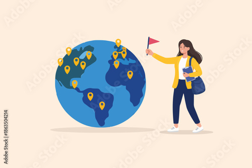 Travel and World Map Design