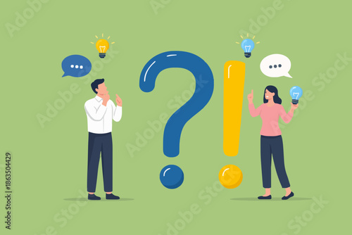 People with questions and ideas