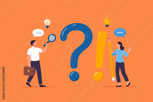 People with questions and ideas