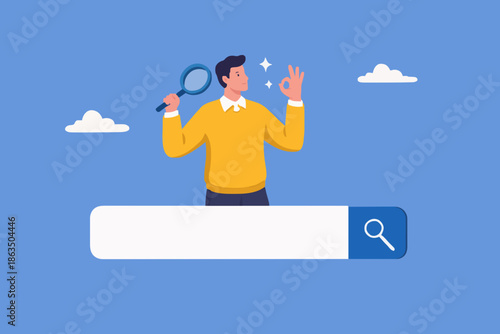 Search Concept With Person