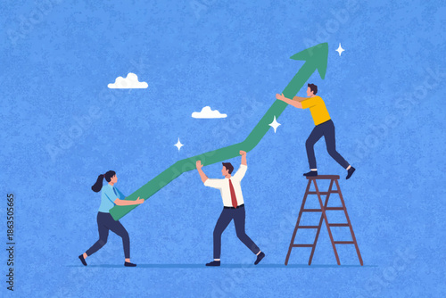 Teamwork and Growth Concept