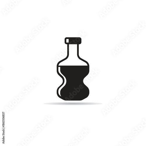 cola beverage bottle icon vector illustration
