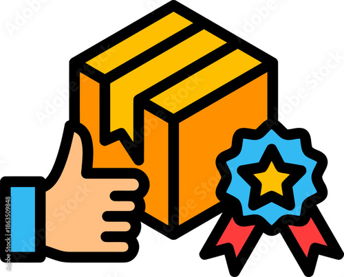 Package Box Delivery Quality Approved.