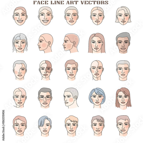 Close-Up Human Face Portrait