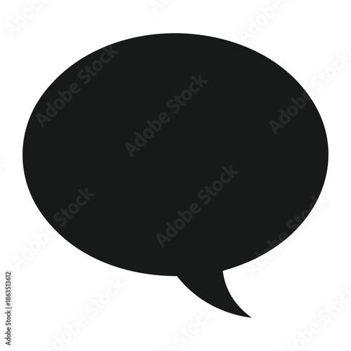 Bright yellow and thick black outline empty comic speech bubbles vector set illustration templates for dialogue communication and chat design elements