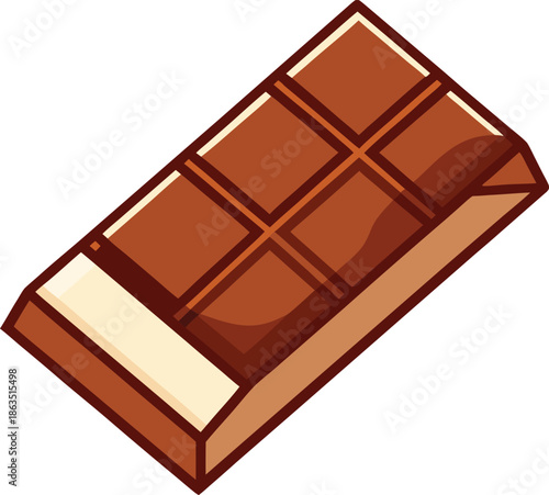 Delicious chocolate bar with smooth creamy filling