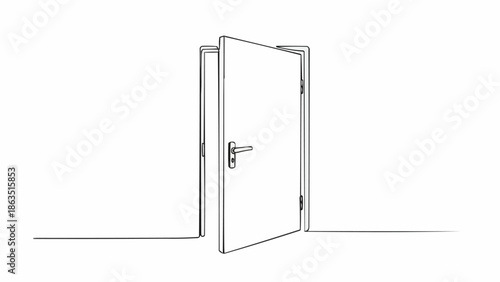 Open Doorway Symbolizing Opportunity and New Beginnings.