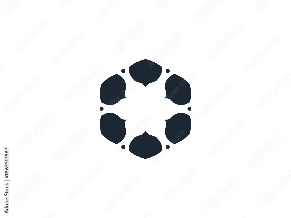 Obraz premium Protective Barrier Shield Silhouette Vector