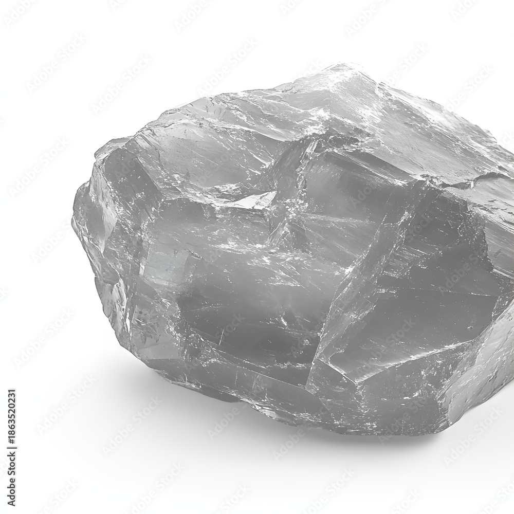 Obraz premium crushed ice isolated on white