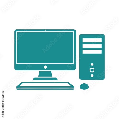 Desktop Computer Illustration