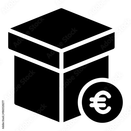 euro glyph icon