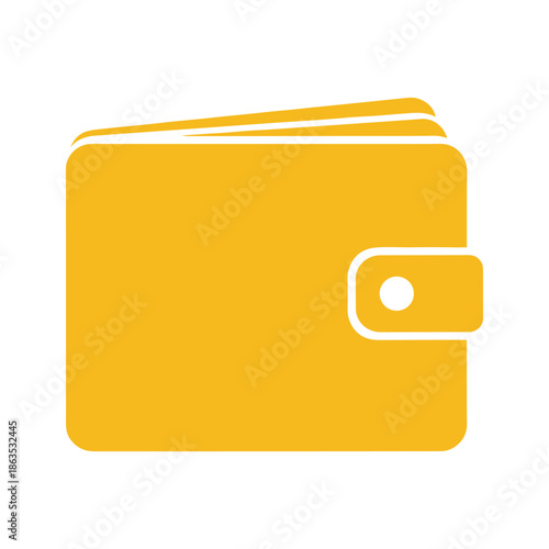 Yellow Wallet Icon
