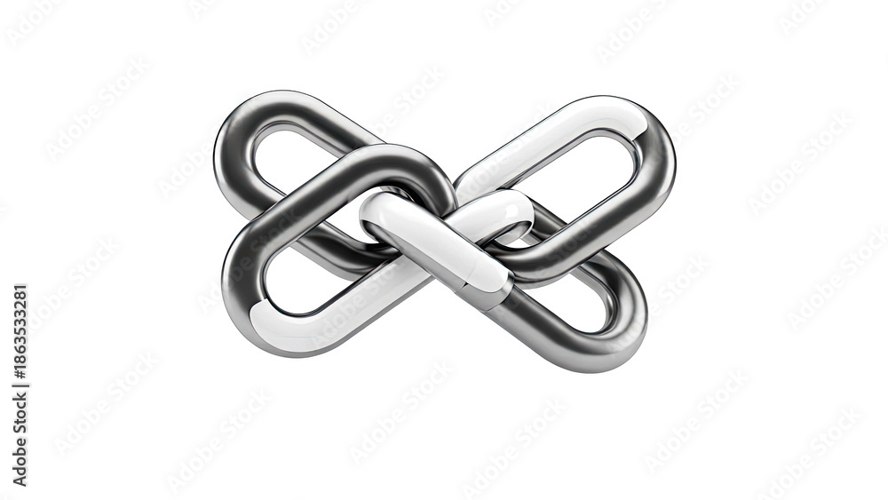 Obraz premium Interlocking Chain Links