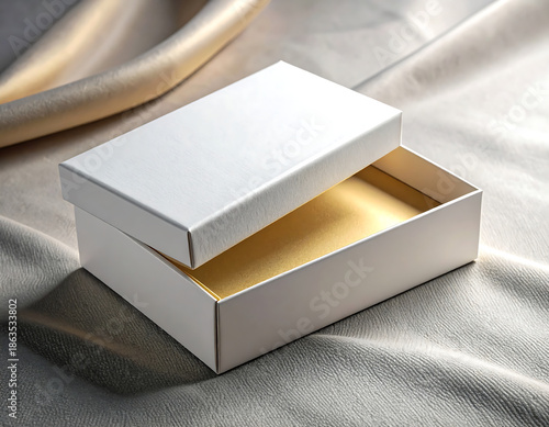 Futuristic white cream jar mockup with frosted surface on idyllic background