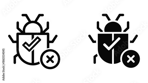 Bug fixing and security icons in different styles