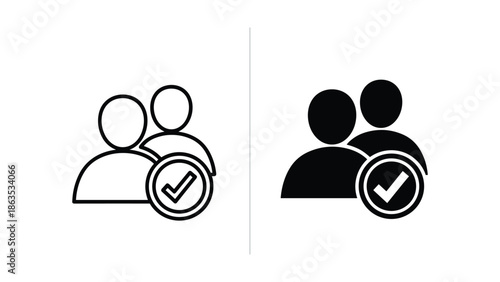 Verified user profile icons in different styles
