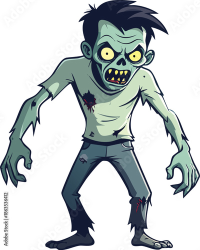 cartoon zombie