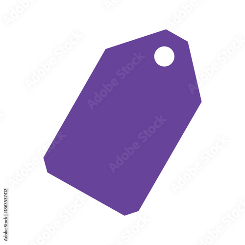 Purple Tag Illustration