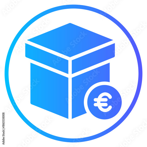 euro gradient icon