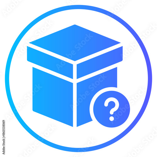 question gradient icon