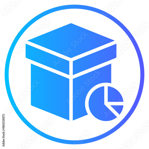 pie chart gradient icon