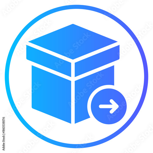 return gradient icon