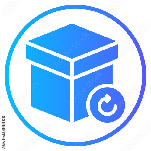 return gradient icon