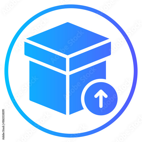 up arrow gradient icon