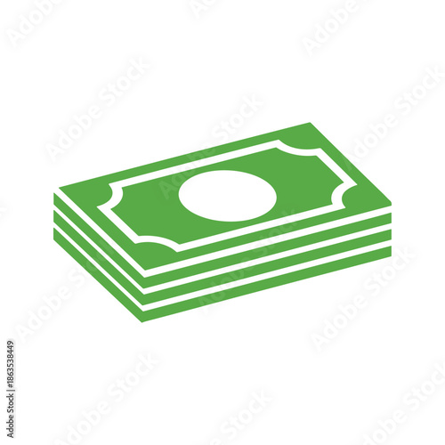 Green Banknotes Illustration