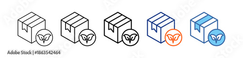 Sustainable Design Different Set Vector Icon