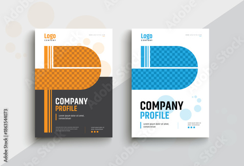 Brochure cover template design, company profile modern cover layout design, Cover template layout design