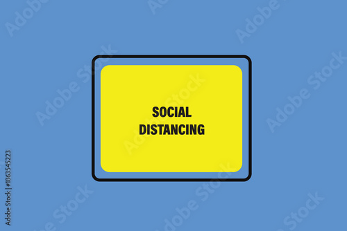 Print Button, web template, social distancing, banner label ,vector symbol.


