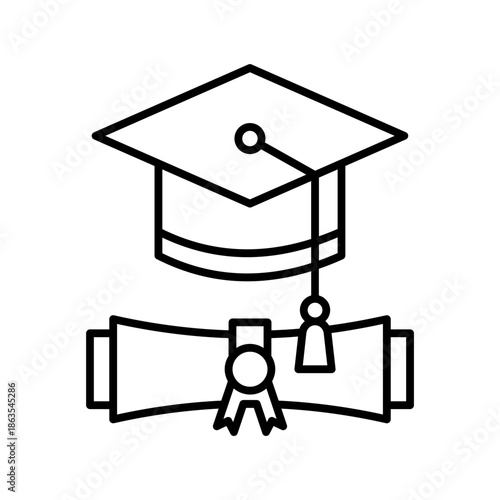 Graduate hat icon