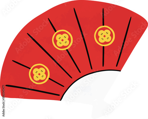 Chinese Cute Hand draw Element Fan