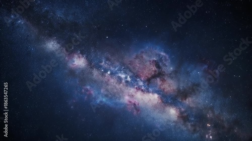 Wallpaper Mural Breathtaking View of the Milky Way Galaxy Twinkling Stars and Deep Space Scenery Torontodigital.ca
